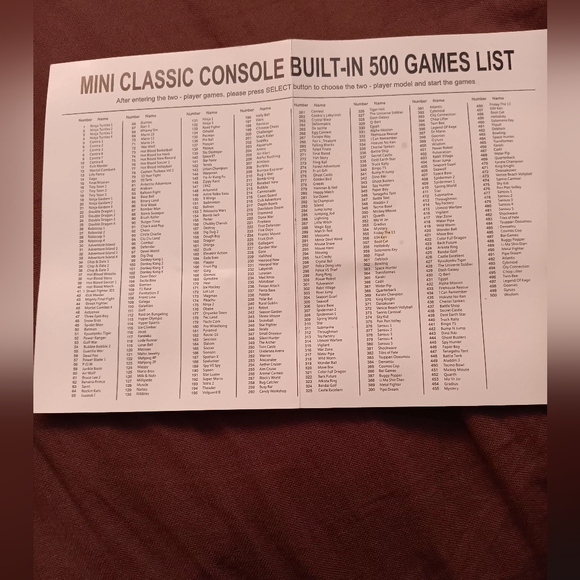 (SOLD) MINI GAME ANNIVERSARY  EDITION ENTERTAINMENT  SYSTEM - Picture 16 of 16